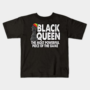 Black Queen The Most Powerful Piece Black History Month Kids T-Shirt